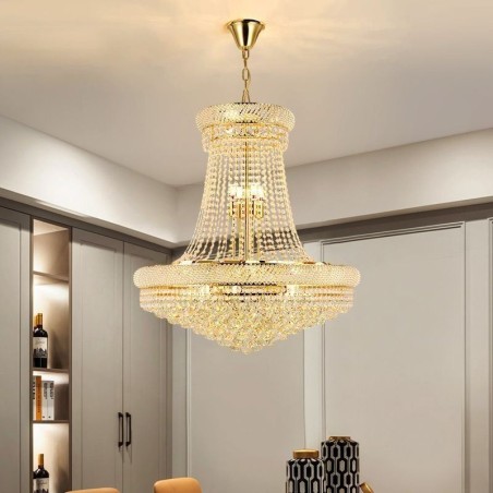 Crystal Pendant Light Modern Duplex Decorative Ceiling Light