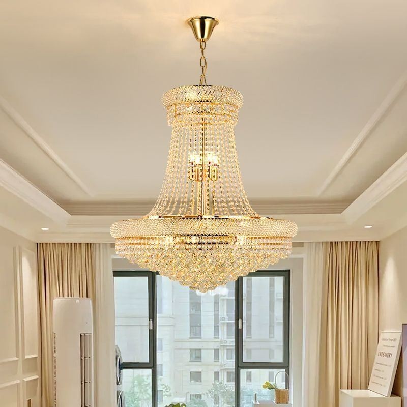 Crystal Pendant Light Modern Duplex Decorative Ceiling Light