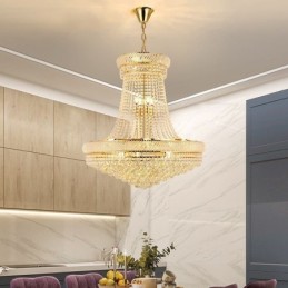 Crystal Pendant Light Modern Duplex Decorative Ceiling Light