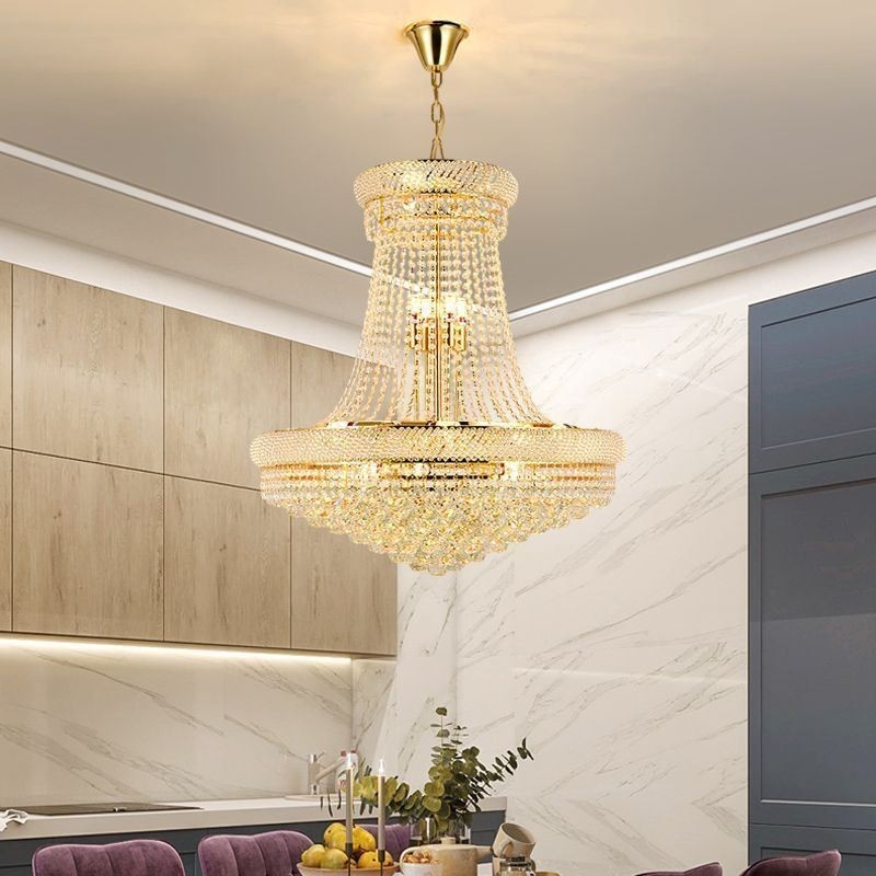 Crystal Pendant Light Modern Duplex Decorative Ceiling Light