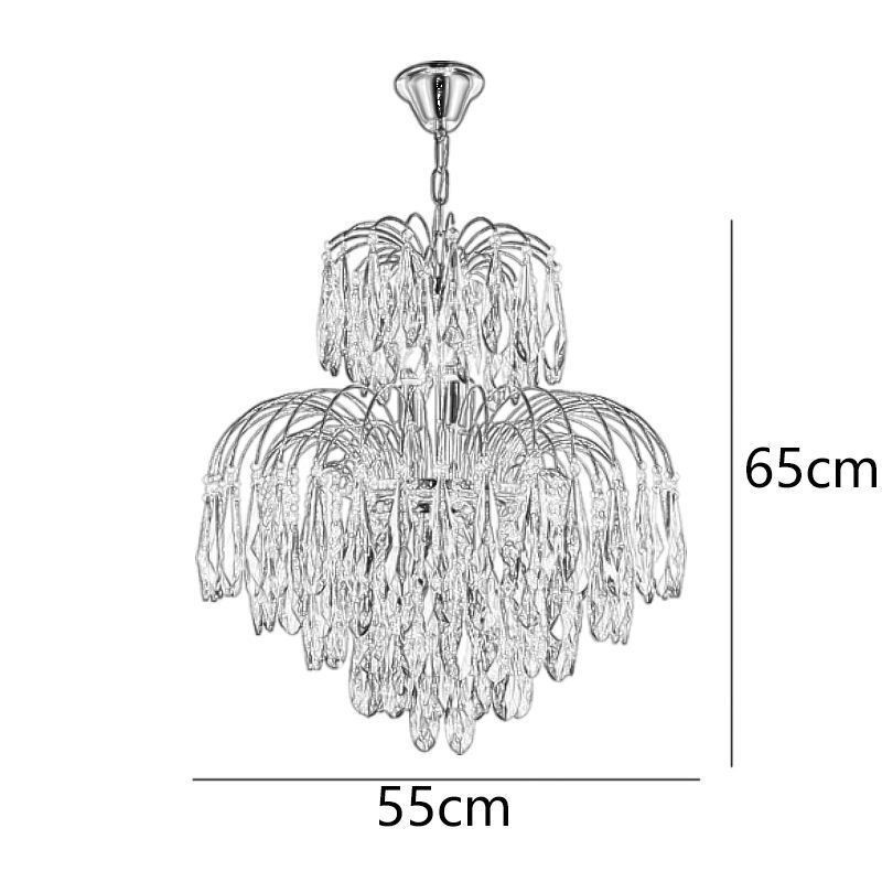 Crystal Pendant Light Contemporary Duplex Decorative Ceiling Light