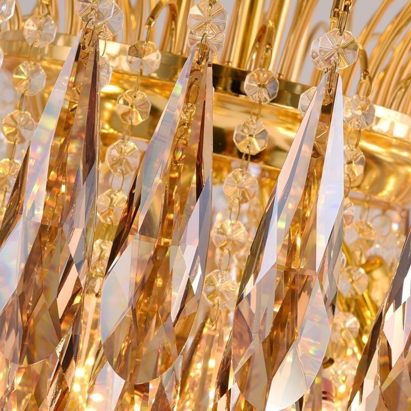 Crystal Pendant Light Contemporary Duplex Decorative Ceiling Light