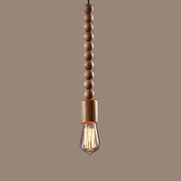 Chandelier Mini Style Traditional Classic Wood Bamboo