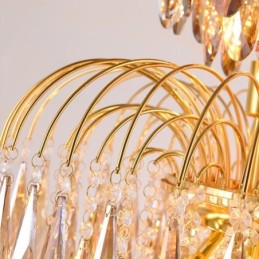 Crystal Pendant Light Contemporary Duplex Decorative Ceiling Light