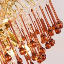 Crystal Pendant Light Elegant Duplex Decorative Ceiling Light