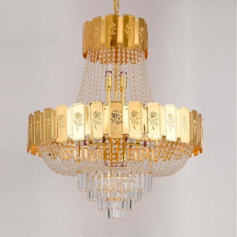 Gold Crystal Pendant Light Elegant Decrative Ceiling Light