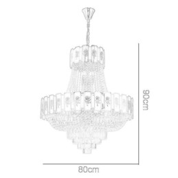 Gold Crystal Pendant Light Elegant Decrative Ceiling Light