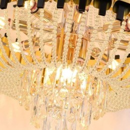 Crystal Pendant Light Gold Luxury Decrative Ceiling Lamp