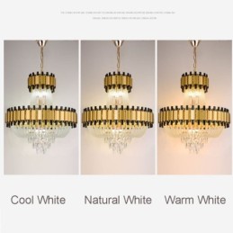Crystal Pendant Light Gold Luxury Decrative Ceiling Lamp