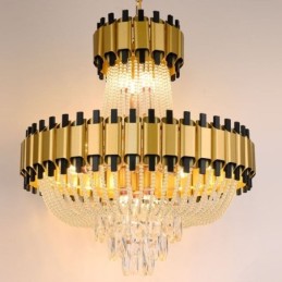 Crystal Pendant Light Gold Luxury Decrative Ceiling Lamp
