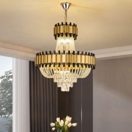 Crystal Pendant Light Gold Luxury Decrative Ceiling Lamp