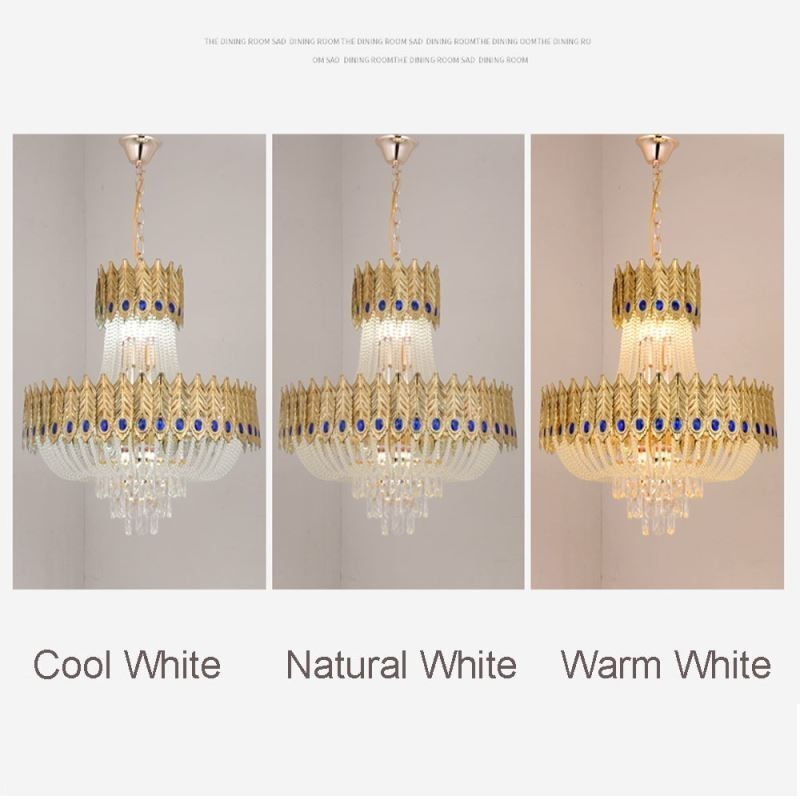 Crystal Pendant Light Luxury Decrative Ceiling Light 60cm