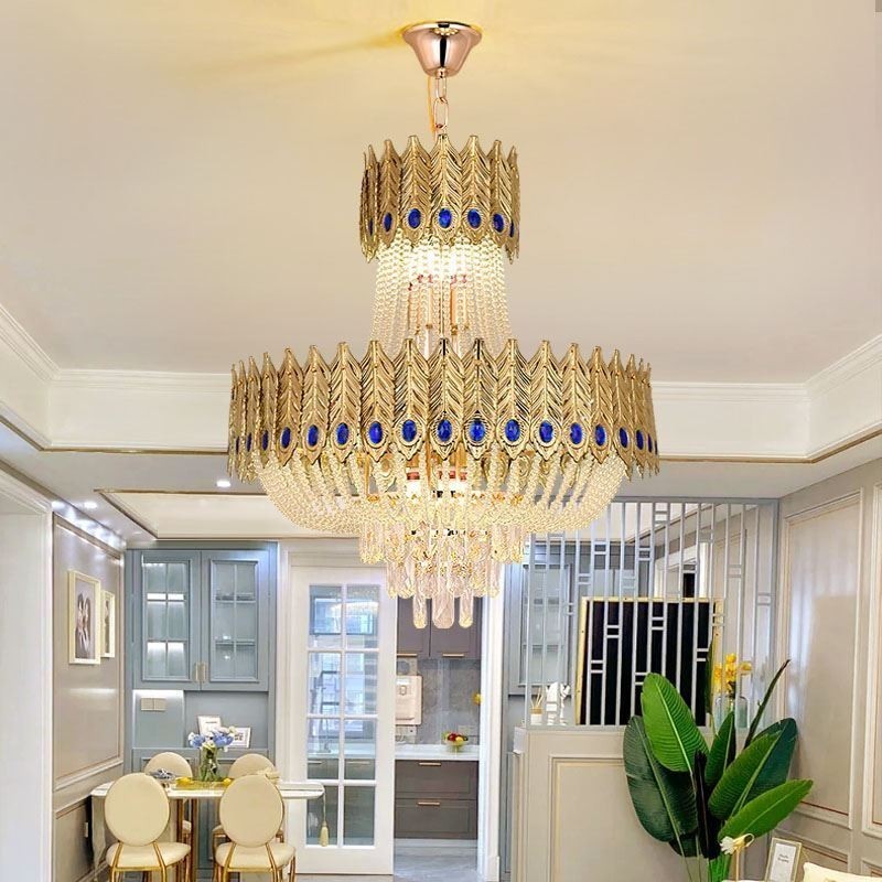 Crystal Pendant Light Luxury Decrative Ceiling Light 60cm