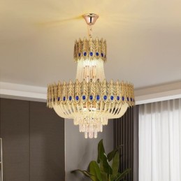 Crystal Pendant Light Luxury Decrative Ceiling Light 60cm