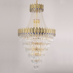 Crystal Pendant Light Sophisticated Luxury Decrative Hanging Light 80cm