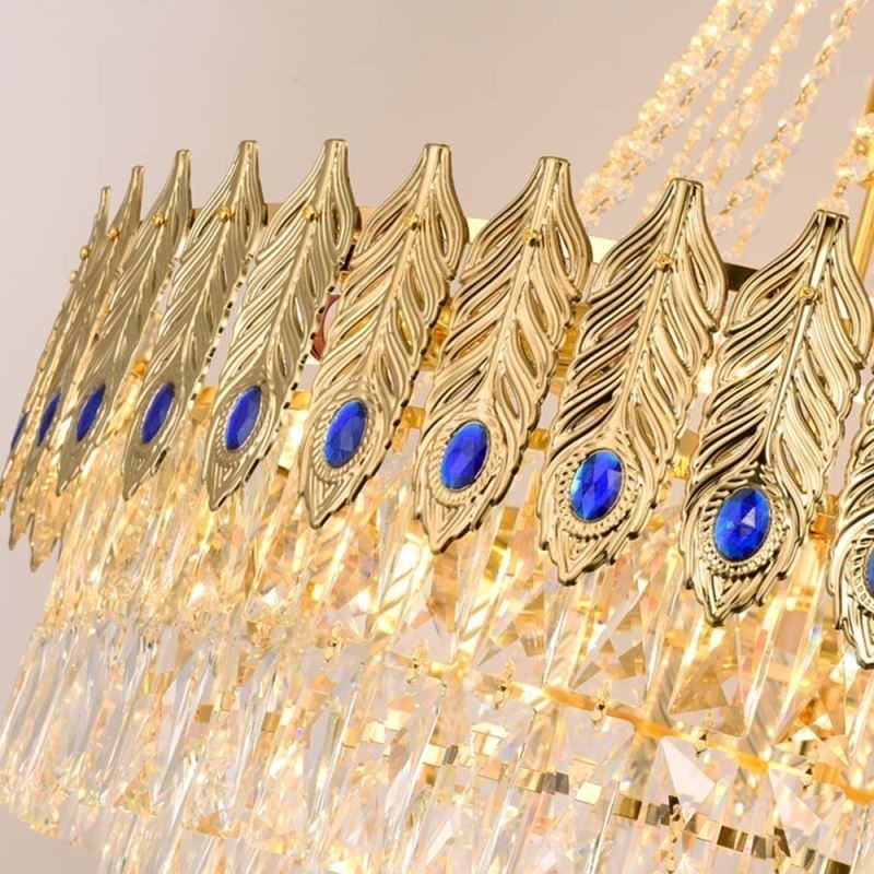 Crystal Pendant Light Sophisticated Luxury Decrative Hanging Light 80cm