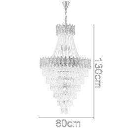 Crystal Pendant Light Sophisticated Luxury Decrative Hanging Light 80cm