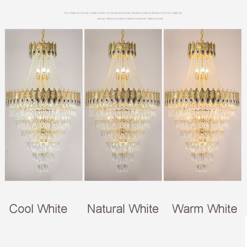 Crystal Pendant Light Sophisticated Luxury Decrative Hanging Light 80cm