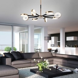 Pendant Light Minimalist Nine Heads Circle Ceiling Light