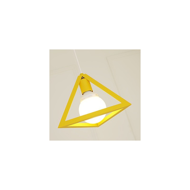 Lantern Mini Style Painting Metal Chandelier