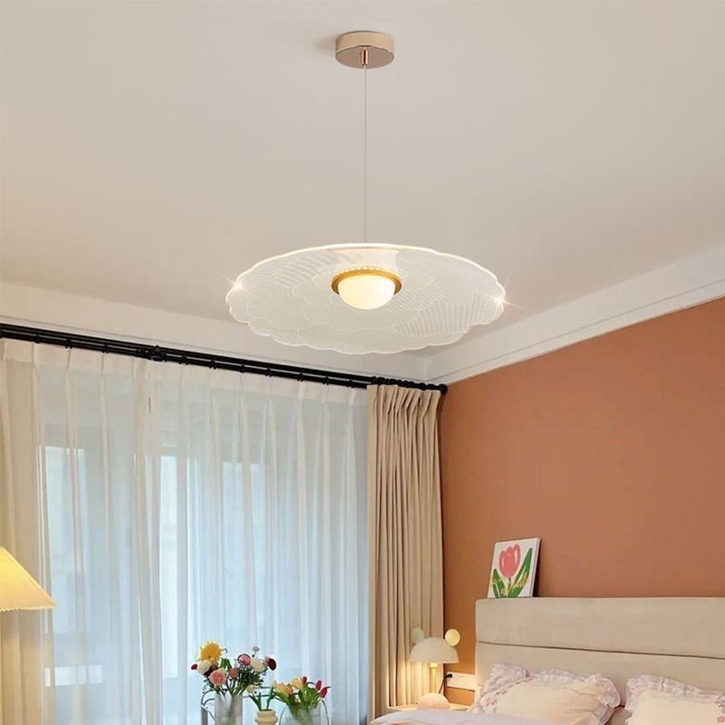 Pendant Light Acrylic Flower Pan Ceiling Light