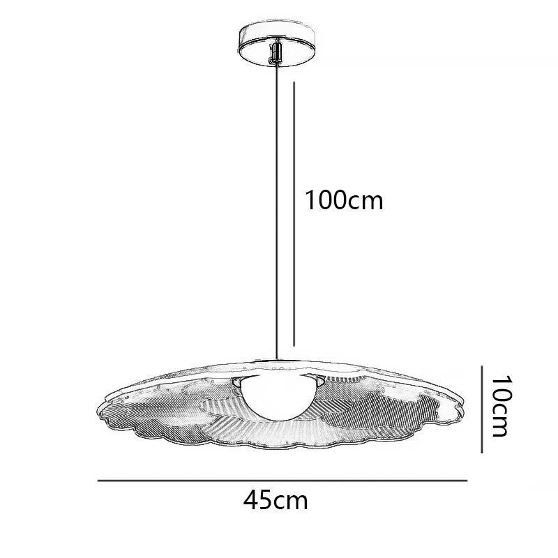 Pendant Light Acrylic Flower Pan Ceiling Light