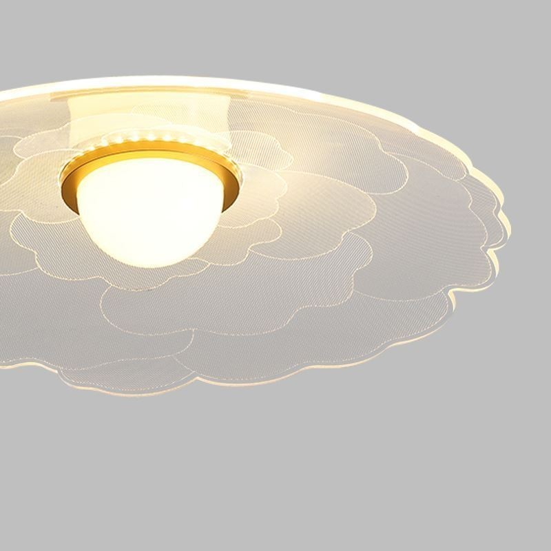 Pendant Light Acrylic Flower Pan Ceiling Light