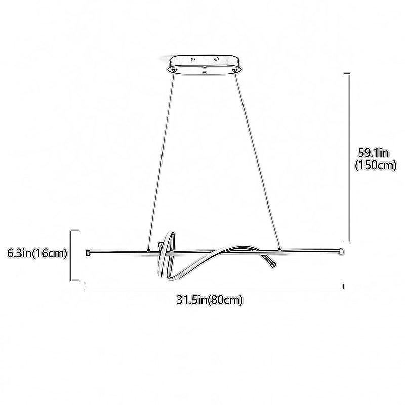 Pendant Light Minimalist Short Wrap Ceiling Light