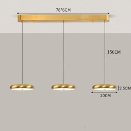 Ceiling Light Three Head Pendant Light