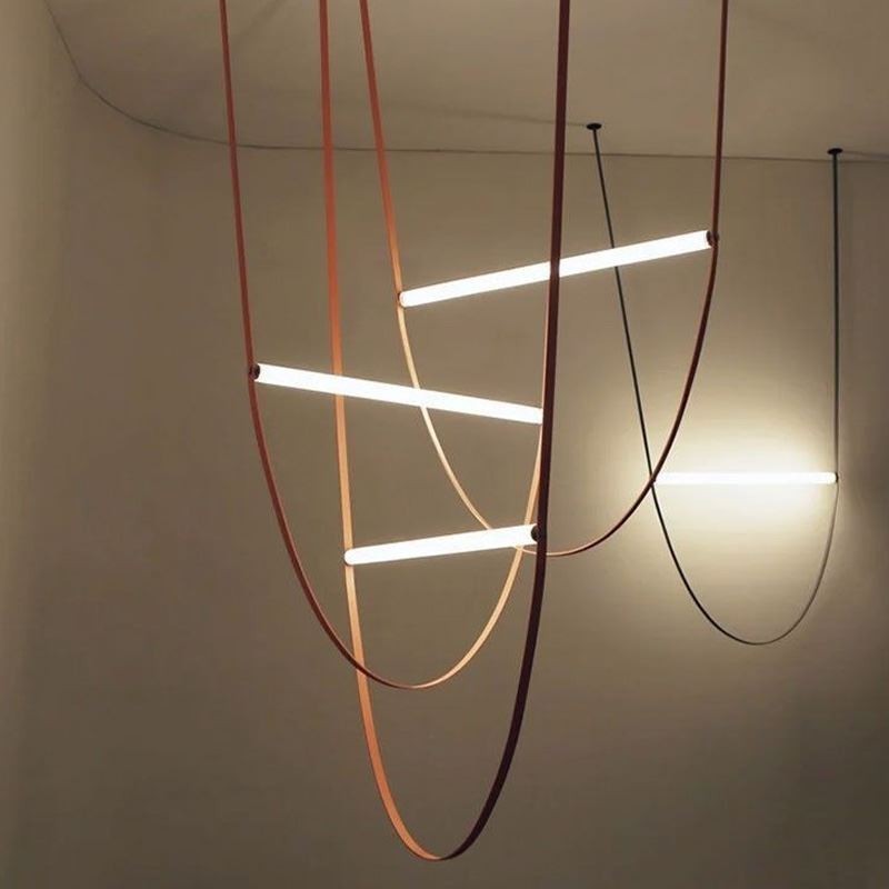 European Pendant Light Wabi Sabi Style Belt Decorative Light