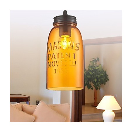 Pendant 1 Light Italy Style Transparent Electroplating