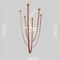 European Pendant Light Wabi Sabi Style Belt Decorative Light