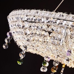 Crystal Pendant Light Modern Luxury Oval Ceiling Light