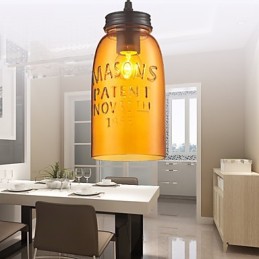 Pendant 1 Light Italy Style Transparent Electroplating