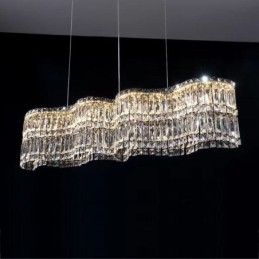 Long Crystal Pendant Light Luxury Decoration Ceiling Light