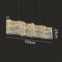 Long Crystal Pendant Light Luxury Decoration Ceiling Light