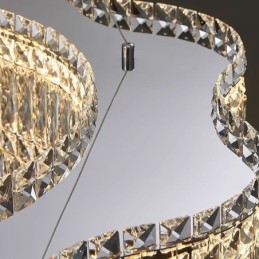 Long Crystal Pendant Light Luxury Decoration Ceiling Light