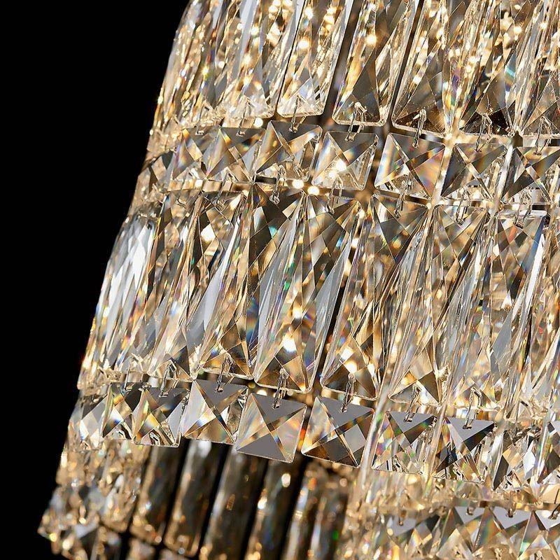 Long Crystal Pendant Light Luxury Decoration Ceiling Light