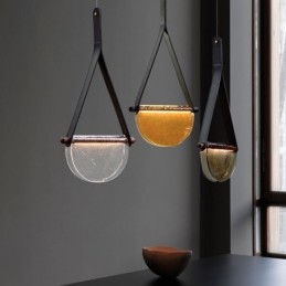 Pendant Light Modern Minimalist Belt Glass Ceiling Light