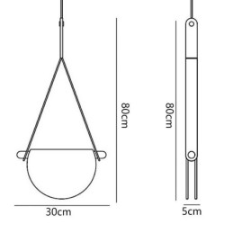 Pendant Light Modern Minimalist Belt Glass Ceiling Light