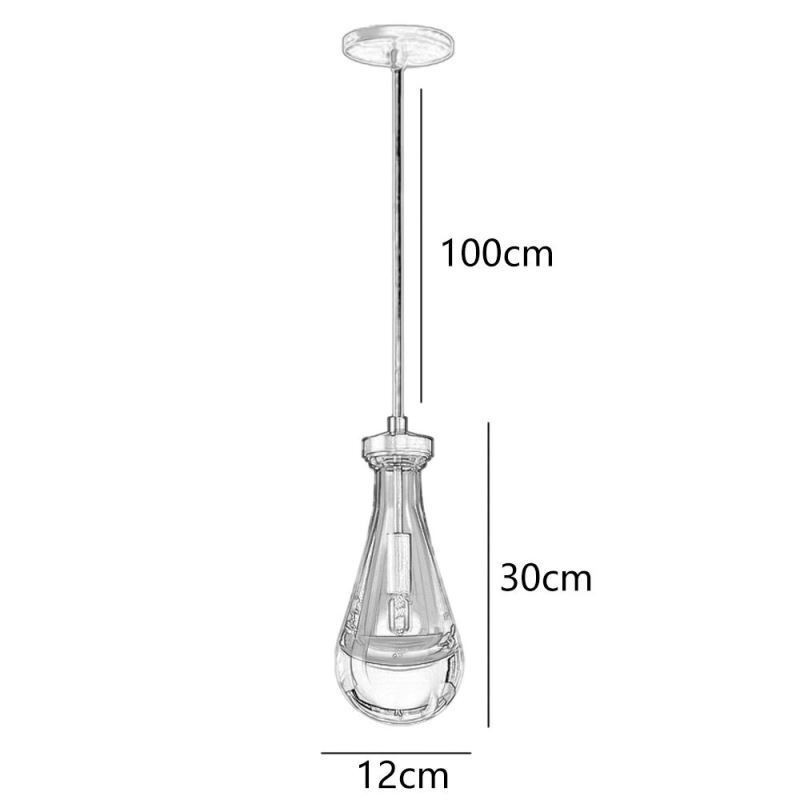 Water Drop Pendant Light Modern Minimalist Copper Art Ceiling Light