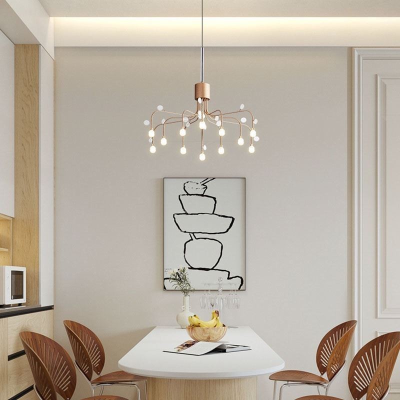 Pendant Light Nordic Creative Natural White Ceiling Light 14 Lights