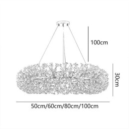 Pendant Light Modern Minimalist Wrought Iron Circular Sun Flower Ceiling Light