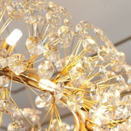 Pendant Light Modern Minimalist Wrought Iron Circular Sun Flower Ceiling Light