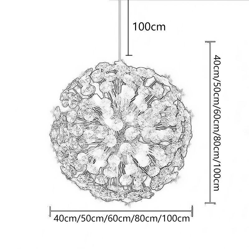 Ceiling Light Modern Minimalist Electroplating Iron Sun Flower Pendant Light