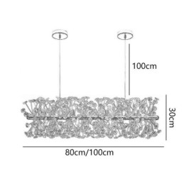 Pendant Light Electroplating Strip Sun Flower Wrought Iron Ceiling Light