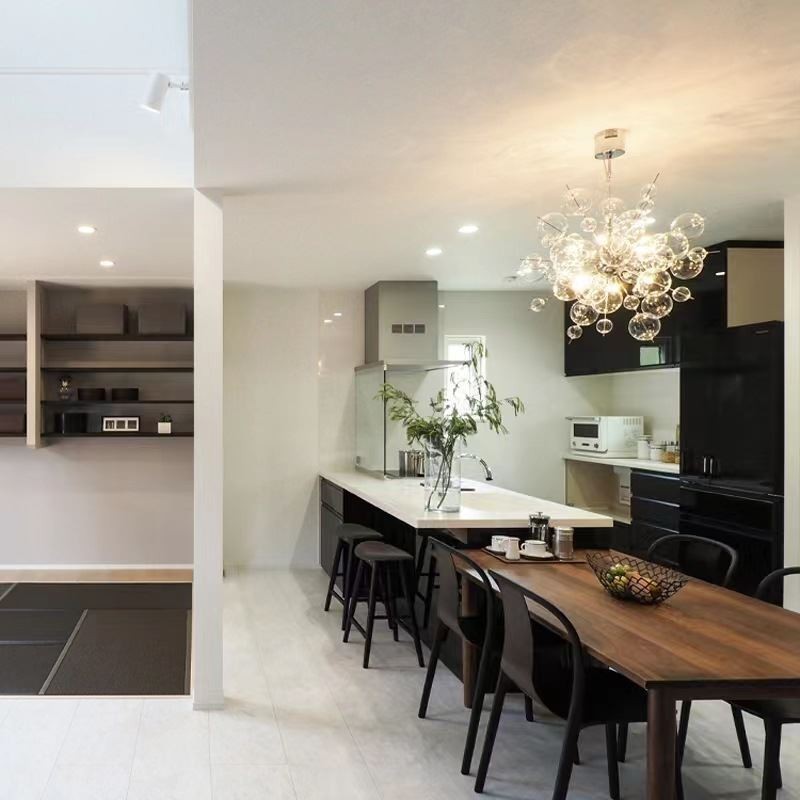 Modern Pendant Light Minimalist Bubble Glass Ceiling Light