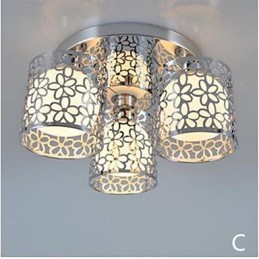 Three Light Ceiling Glass Dome Light Flush Mount