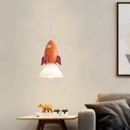 Minimalist Pendant Light Wrought Iron Moon Landing Small Ceiling Light