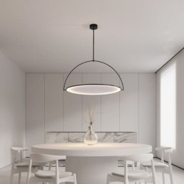 Nordic Pendant Light Creative Wrought Iron Ring Ceiling Light